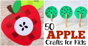 50 Apple Crafts for Kids to Make
