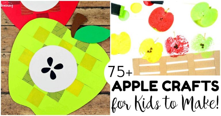 Over 75 Adorable Apple Crafts for Kids - Look! We're Learning!