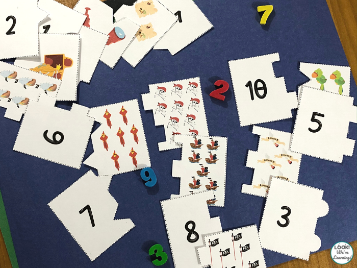 Pirate Counting 1 to 10 Puzzles