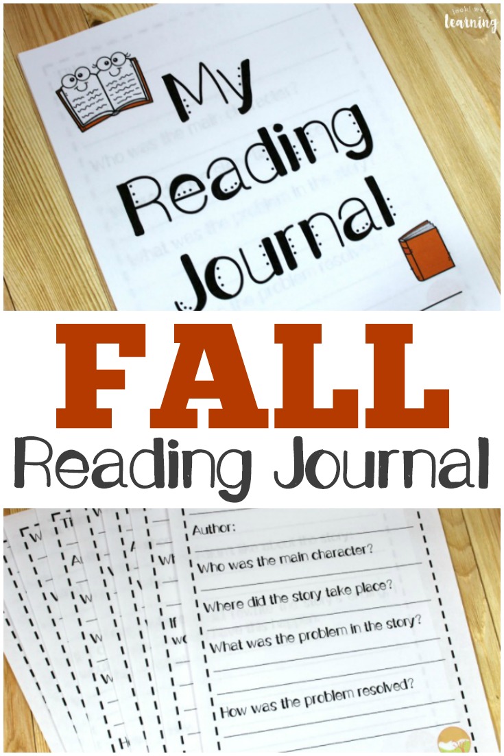 This printable fall reading journal for kids is a simple way to help children analyze the stories they read!