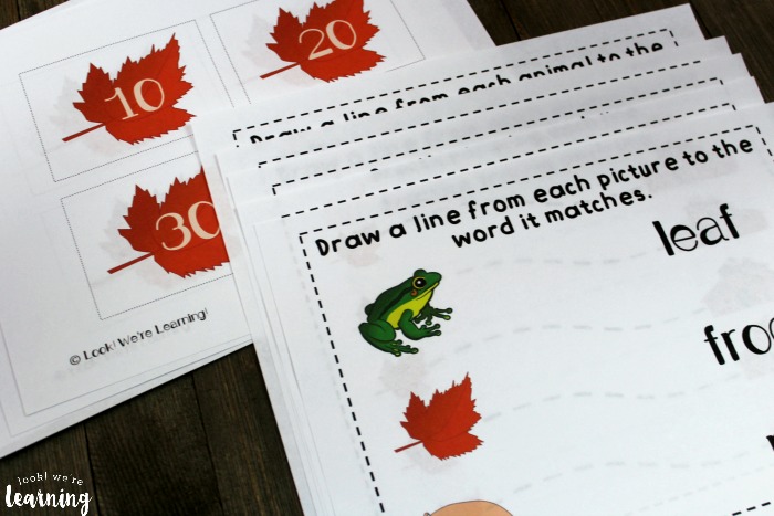 When the Leaf Blew In Printables for Kids