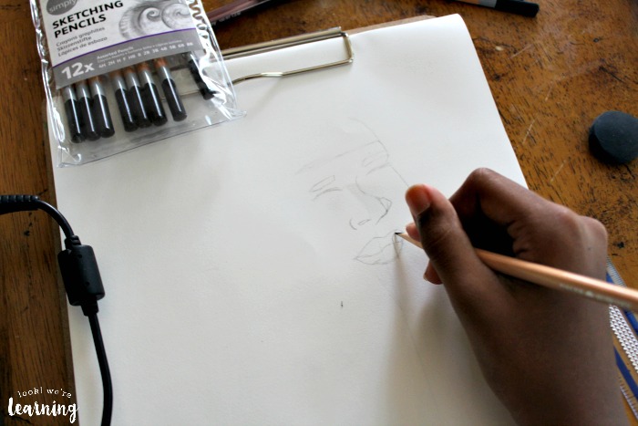 Learning to Draw with Sparketh Homeschool Art Courses