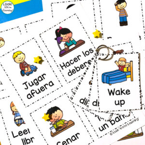 Spanish and English Daily Routine Cards