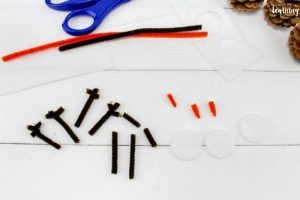 Pinecone Snowman Craft for Kids Supplies
