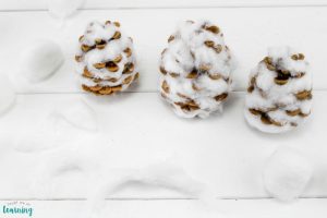 Simple Pinecone Snowman Craft for Kids