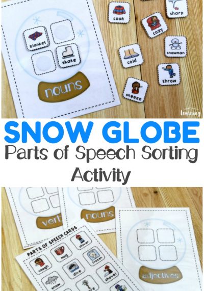 Teach children how to identify basic nouns, verbs, and adjectives with this winter-themed parts of speech sorting activity! Perfect for ELA over the winter!