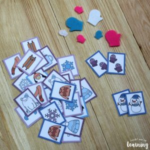 Winter Preschool Memory Game