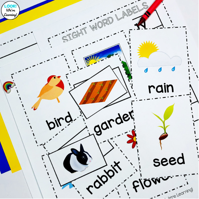 Learning Spring Sight Words with Early Readers