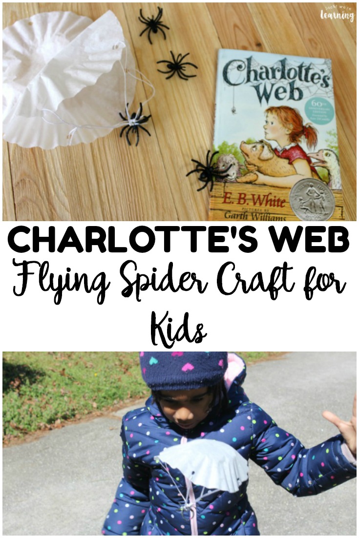 Reading Charlotte's Web with your kids? Bring the story to life with this fun Charlotte's Web craft little ones can make!