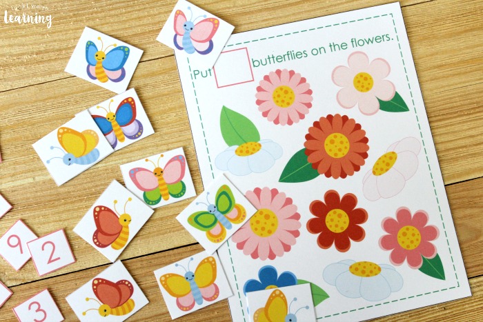 Butterfly Counting Activity for Kids