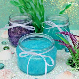 DIY Glitter Mermaid Slime for Kids