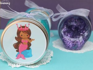 How to Make Glitter Mermaid Slime Party Favors