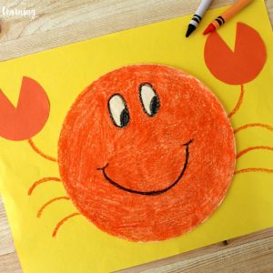 Cute Coffee Filter Crab Craft