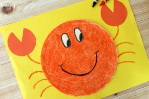 Easy Coffee Filter Crab Craft for Kids