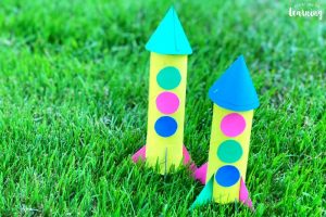 Easy Paper Rocket Craft