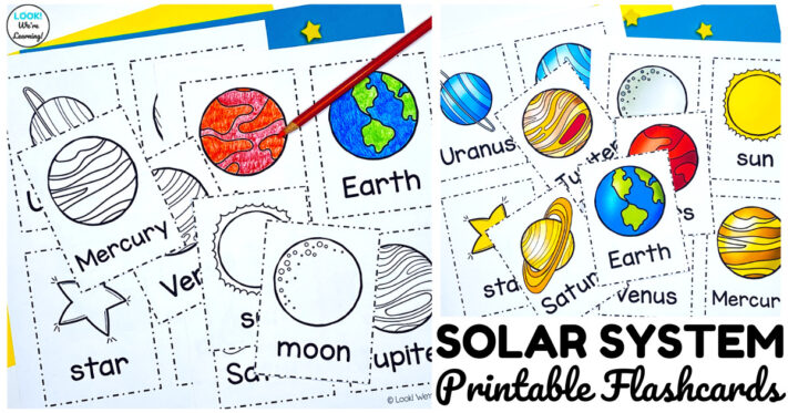 Free Printable Solar System Flashcards for Kids