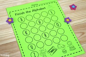 Printable Circus Alphabet Worksheet for Kids