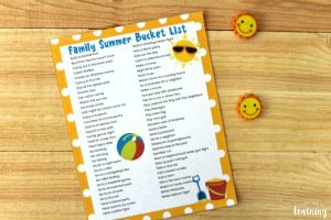 Printable Family Summer Bucket List