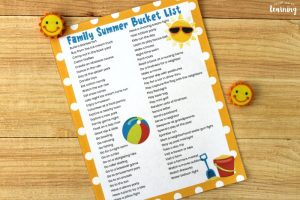 Printable Summer Bucket List for Families