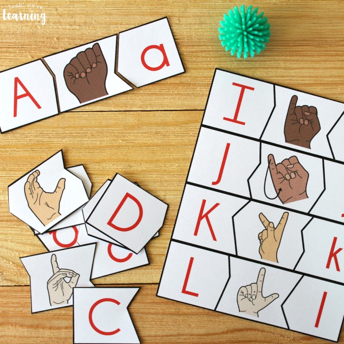 Reusable Wood Sign Language Flashcards B Sign Language Puzzle Desktop Alphabet Puzzle Children Enlightenment Sign Language Puzzle Board 