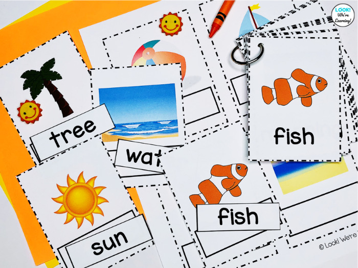 Summer Sight Word Learning Cards