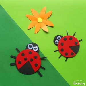 Cute Paper Ladybug Craft for Kids