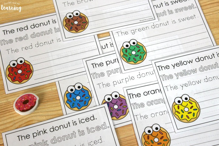 Donut Colors Sentence Writing Activity