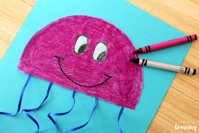 Easy Coffee Filter Jellyfish Craft for Kids