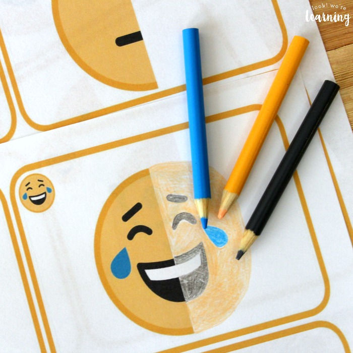Finish the Emoji Drawing Activity for Kids