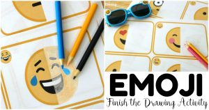 Fun Finish the Emoji Drawing Activity for Kids