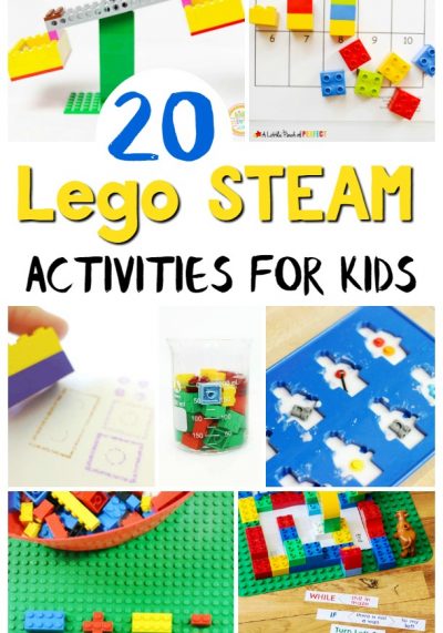 Make learning math, science, and technology fun with this list of Lego STEAM activities for kids! These easy Lego STEM activities are great for building a love of learning!