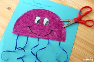 Making a Simple Coffee Filter Jellyfish Craft