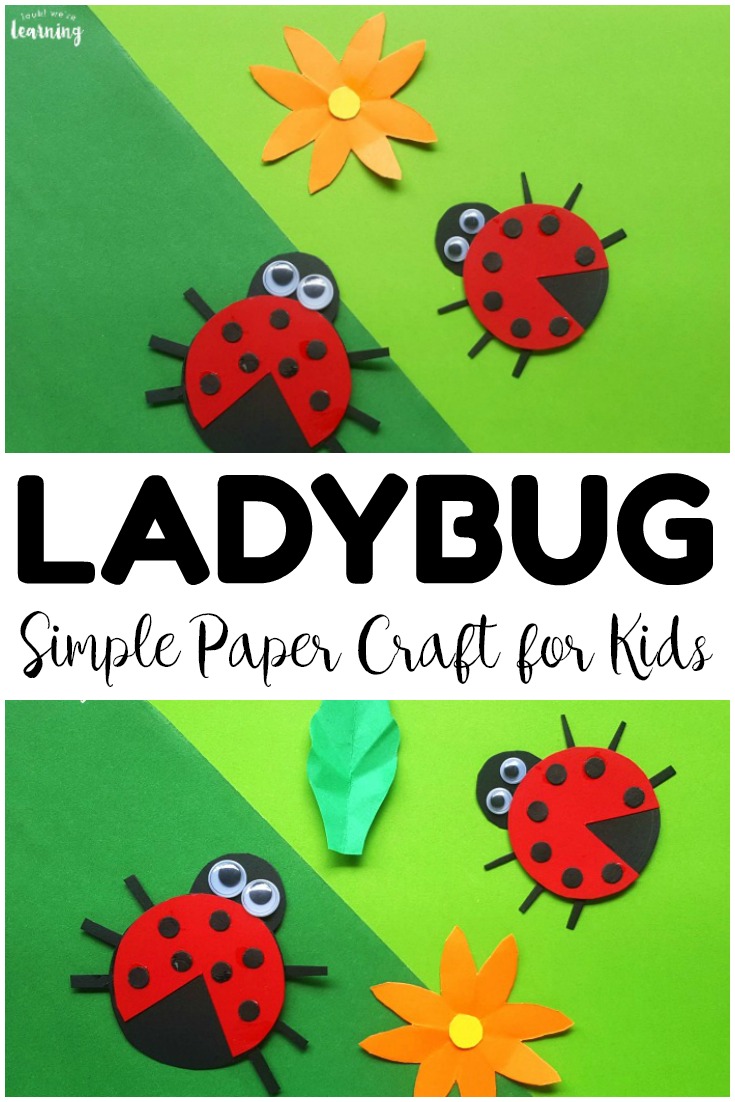 Share an easy summer craft with the kids and make this easy paper ladybug craft! So fun for little hands!
