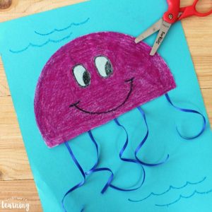 Super Easy Coffee Filter Jellyfish Craft