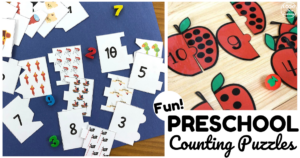 Fun Preschool Counting Puzzles for Kids