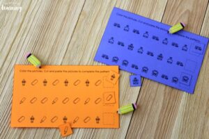 Easy Back to School Pattern Activity for Kids