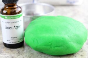 Easy Green Apple Playdough for Kids