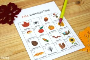 Fun Fall Scavenger Hunt for Kids