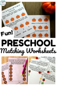 These fun preschool matching worksheets make it easy to teach early learners how to recognize similar objects!
