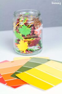 Easy Fall Leaf Color Matching Activity