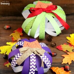 Fall Paper Pumpkins Craft for Kids