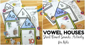 Fun Vowel Houses Short Vowel Sounds Activity for Kids