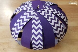 How to Make a Scrapbook Paper Pumpkin