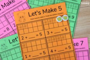 No Prep Adding to Make Ten Worksheets
