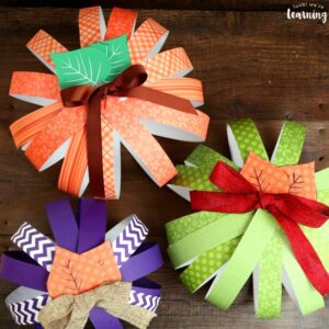 Paper Pumpkin Craft for Kids