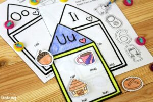 Printable Vowel Sound Houses Activity
