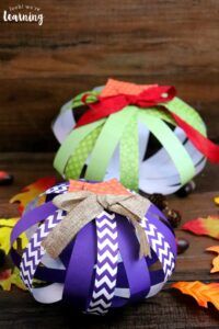 Simple Scrapbook Paper Pumpkin Craft
