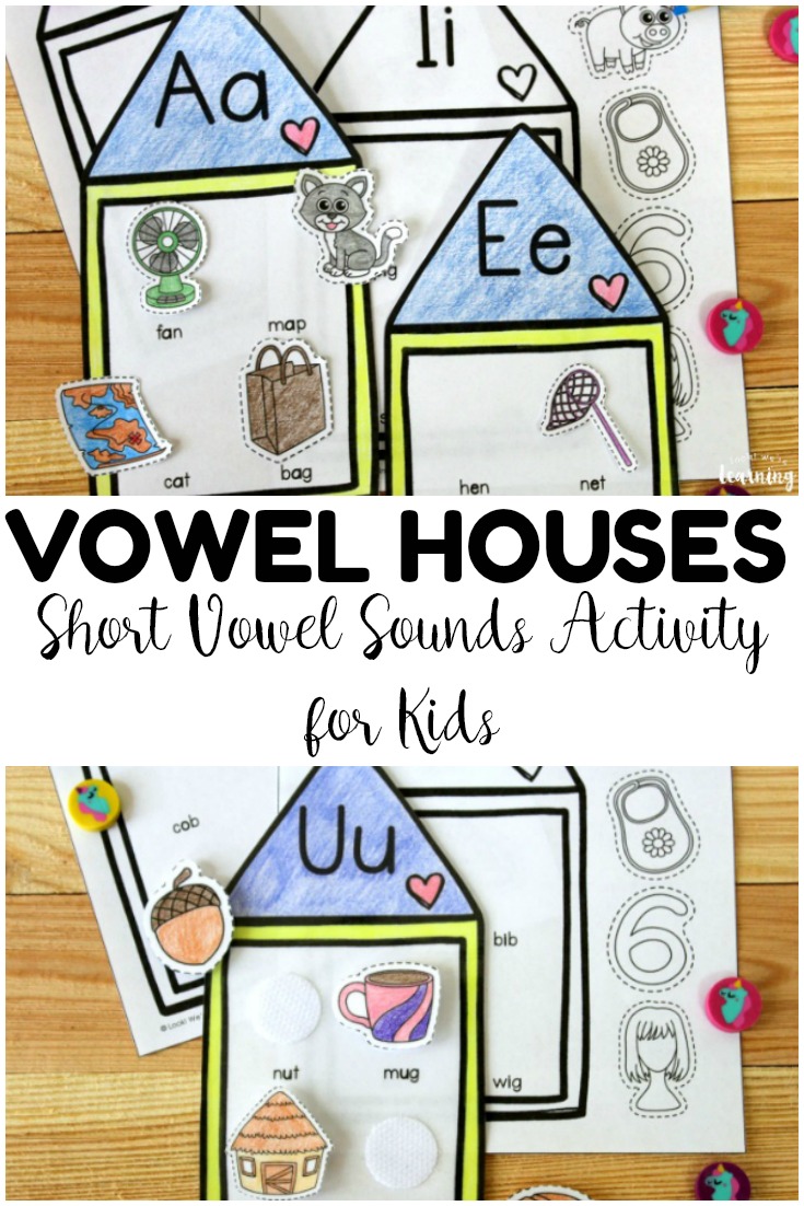 This hands on short vowel sounds activity is so fun for building early phonics skills! Add it to your literacy centers for engaging phonics practice!