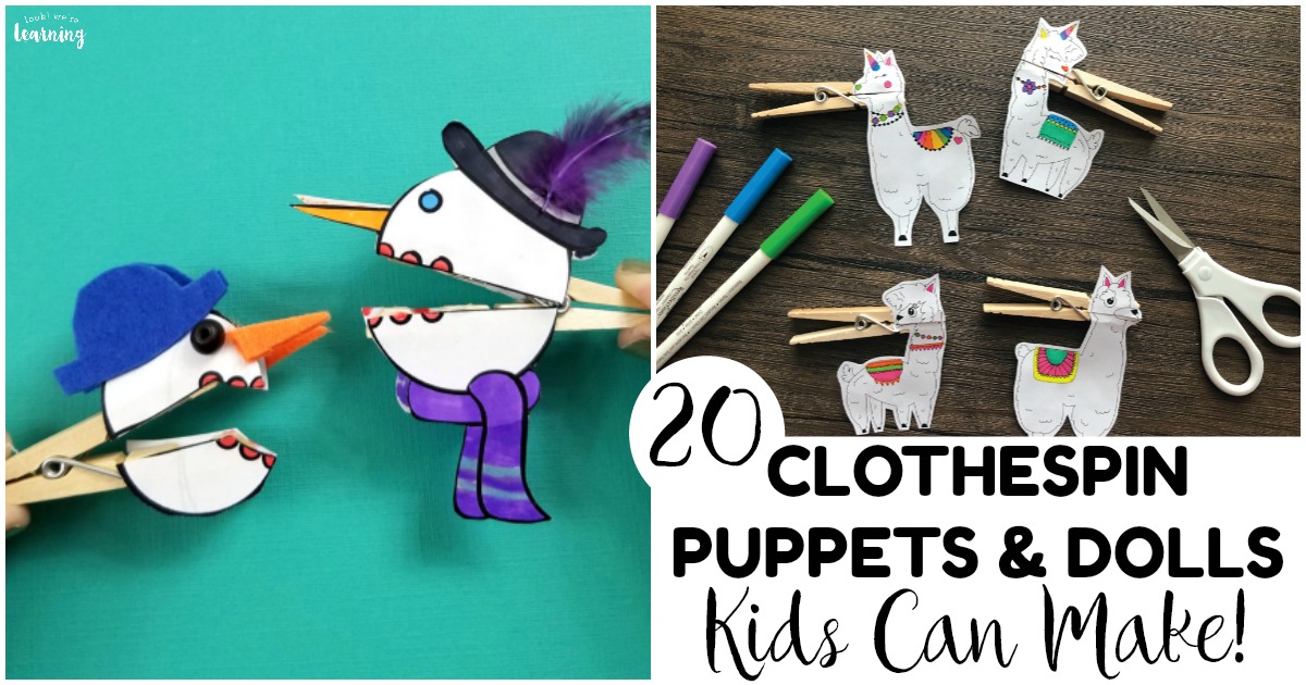 20 Clothespin Puppets for Kids to Make