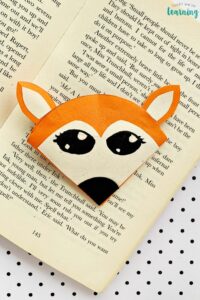 DIY Origami Fox Bookmark Craft for Kids